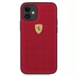Ferrari FESPEHCP12SRE On Track Perforated iPhone 12 mini 5,4", hátlap, tok, piros