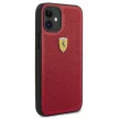 Ferrari FESPEHCP12SRE On Track Perforated iPhone 12 mini 5,4", hátlap, tok, piros