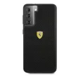 Ferrari FESPEHCS21MBK On Track Perforated Samsung Galaxy S21+ G996, hátlap, tok, fekete