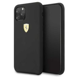 Ferrari iPhone 11 Pro Urban SF Silicon hátlap, tok, fekete