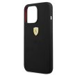 Ferrari FESSIHCP13LBK Silicone iPhone 13/13 Pro 6.1", hátlap, tok, fekete