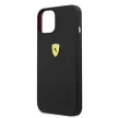 Ferrari FESSIHCP13SBK Silicone iPhone 13 mini 5.4", hátlap, tok, fekete