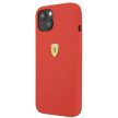 Ferrari FESSIHCP13SRE Silicone iPhone 13 mini 5.4", hátlap, tok, piros