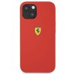 Ferrari FESSIHCP13SRE Silicone iPhone 13 mini 5.4", hátlap, tok, piros