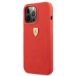 Ferrari FESSIHCP13XRE Silicone iPhone 13 Pro Max 6.7", hátlap, tok, piros