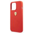 Ferrari FESSIHCP13XRE Silicone iPhone 13 Pro Max 6.7", hátlap, tok, piros