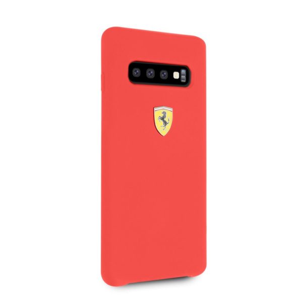 Ferrari Samsung Galaxy S10 Urban SF Silicone (FESSIHCS10RE) hátlap, tok, piros