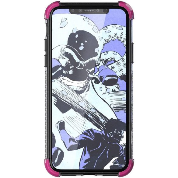 GHOSTEK iPhone X/Xs Covert 2 ütésálló hátlap, tok, rózsaszín