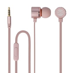   Forever MSE-200 vezetékes headset, fülhallgató, 3.5mm jack, rozé arany