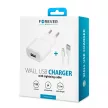 Forever TC-01 hálózati töltő adapter, 1 USB-A, 1A + iPhone lightning kábel, fehér