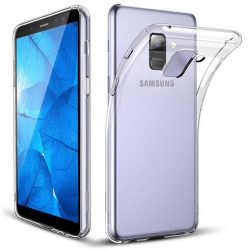  Samsung Galaxy A6 Plus (2018) Ultra Slim szilikon hátlap, tok, átlátszó