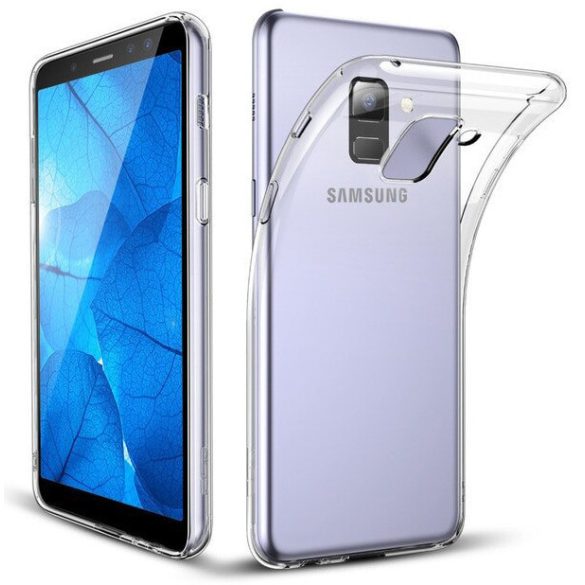 Samsung Galaxy A6 Plus (2018) Super Slim szilikon hátlap, tok, átlátszó