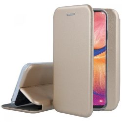   Smart Diva Samsung Galaxy A6 Plus (2018) oldalra nyíló tok, arany