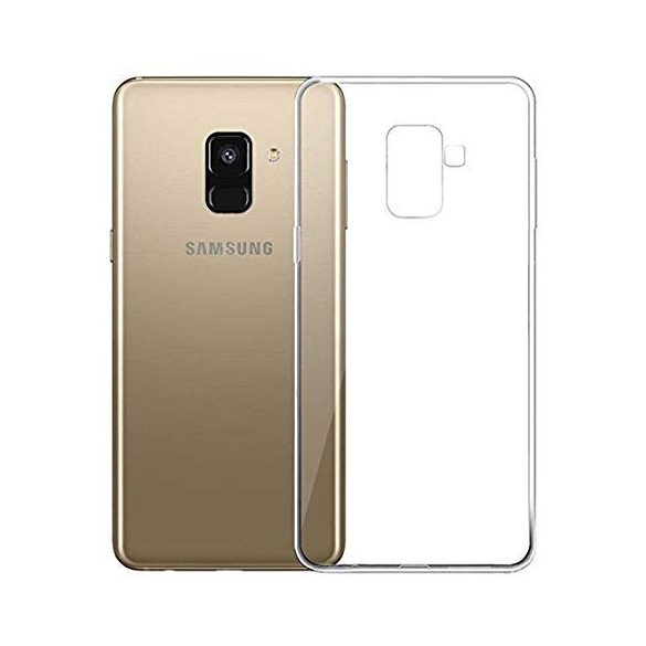 Samsung Galaxy A8 Plus A730 (2018) Extra Slim 0.3mm szilikon hátlap, tok, átlátszó