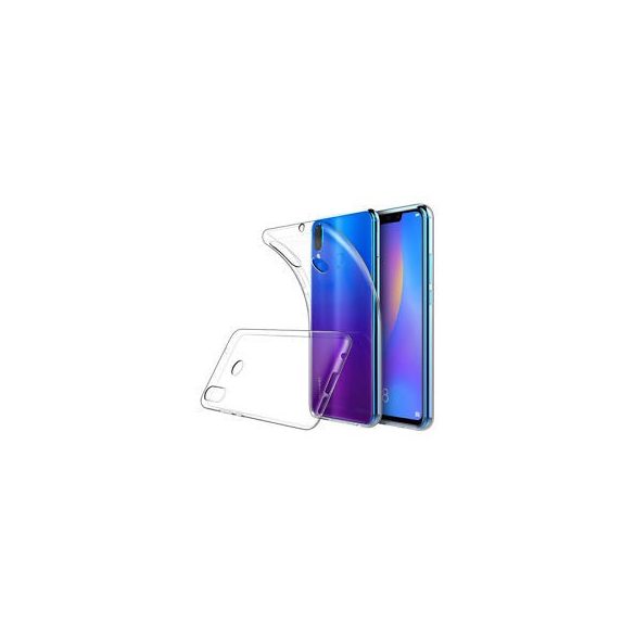 Huawei P Smart Plus Extra Slim 0.3mm szilikon hátlap, tok, átlátszó