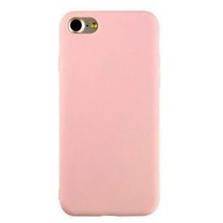   iPhone 7/8/SE (2020) Matt TPU szilikon hátlap, tok, rózsaszín