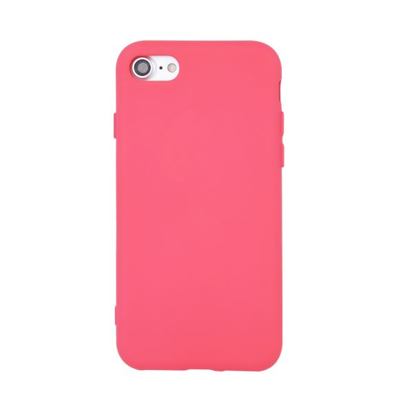 Silicone Case iPhone 7 Plus /8 Plus szilikon hátlap, tok, rózsaszín