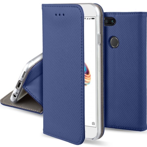 Smart Magnet Xiaomi Redmi Note 8 Pro oldalra nyíló tok, kék