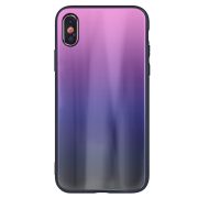 Aurora Glass iPhone 11 Pro hátlap, tok, rózsaszín-fekete