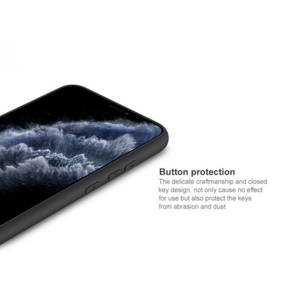Samsung Galaxy A51 Soft Matt Gel TPU szilikon tok, fekete