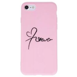 Forever Love TPU iPhone 11 Pro Max hátlap, tok, rózsaszín