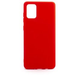 Silicone Case Samsung Galaxy A41 hátlap, tok, piros