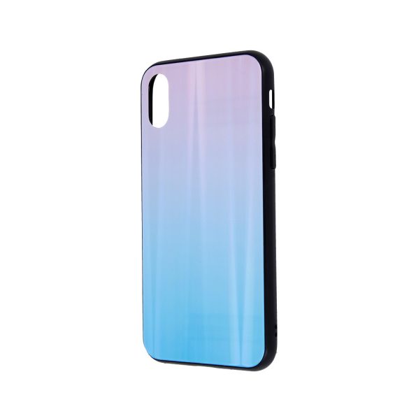 Aurora Glass Samsung Galaxy Note 10 Lite/A81 hátlap, tok, kék-rózsaszín