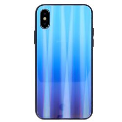Aurora Glass Samsung Galaxy S10 Lite/A91 hátlap, tok, kék