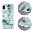 Geometric Marmur Case Samsung Galaxy A21s hátlap, tok, zöld
