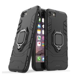   Armor Ring iPhone SE (2020) ütésálló hátlap, tok, fekete