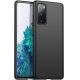 Samsung Galaxy S20 FE/S20 Lite/S20 FE 5G Matt TPU szilikon hátlap, tok, fekete