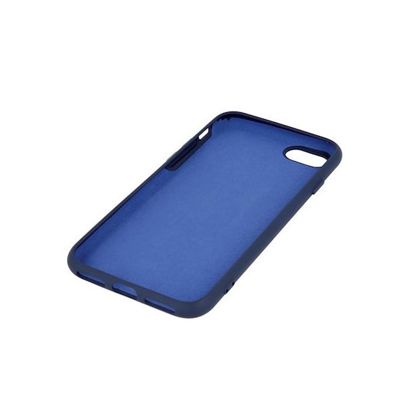 Silicone Case iPhone 12 Mini hátlap, tok, sötétkék