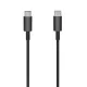 Setty USB-C/USB-C töltőkábel, 3A, 1m, fekete