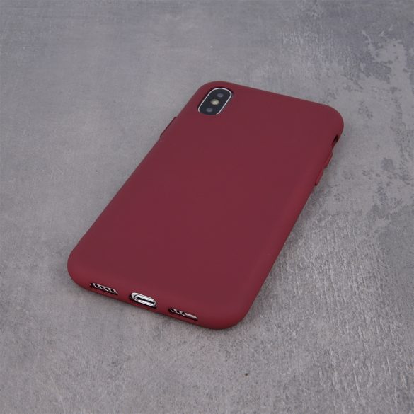 Silicone Case Xiaomi Redmi Note 10/Note 10S szilikon hátlap, tok, bordó