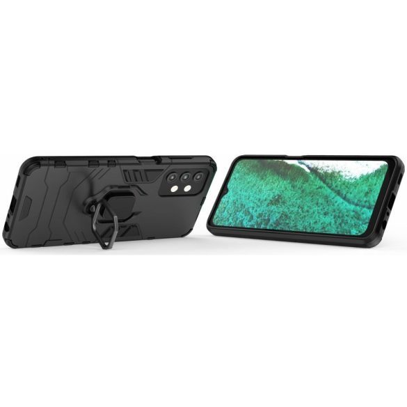 Armor Ring Samsung Galaxy A72/A72 5G ütésálló hátlap, tok, fekete