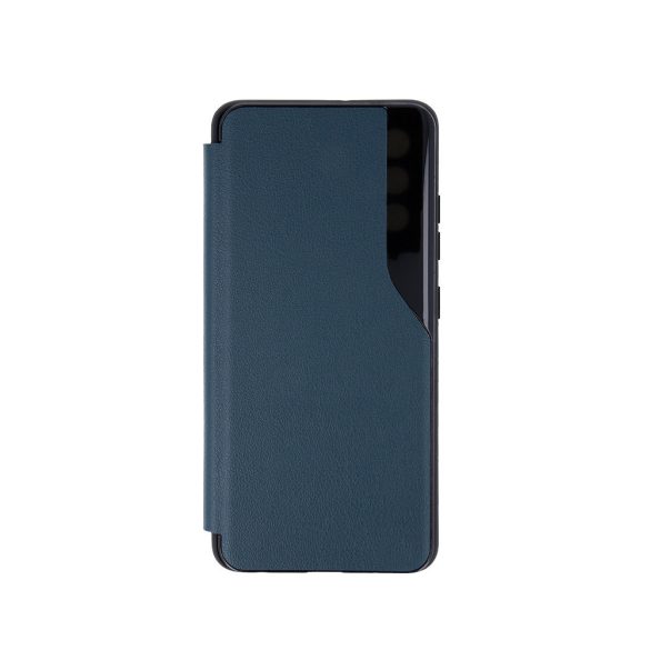 Eco Leather View Case 2 Samsung Galaxy A72/A72 5G oldalra nyíló tok sötétzöld