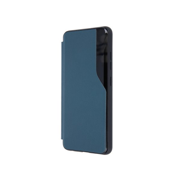 Eco Leather View Case 2 Samsung Galaxy A72/A72 5G oldalra nyíló tok sötétzöld