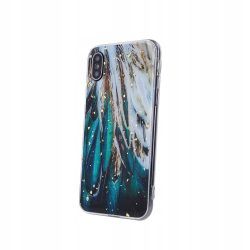   Gold Glam Case Feathers Samsung Galaxy A51 hátlap, tok, színes