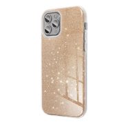 Glitter 3in1 Case iPhone 13 hátlap, tok, arany