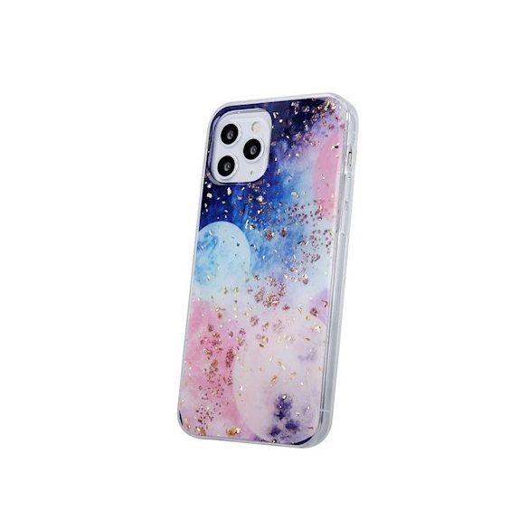 Gold Glam Case Galactic iPhone 7/8/SE (2020) hátlap, tok, színes