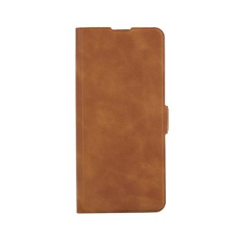 Smart Puro Xiaomi Redmi 9A/9AT/9i oldalra nyíló tok, barna