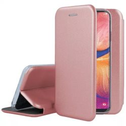   Smart Diva Samsung Galaxy S22 oldalra nyíló tok, rozé arany