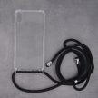 Neck Strap iPhone 13 Mini nyakbaakasztós (fekete) szilikon hátlap, tok, átlátszó