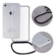 Neck Strap iPhone 13 Mini nyakbaakasztós (fekete) szilikon hátlap, tok, átlátszó