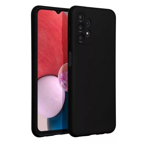 Samsung Galaxy A13 4G Matt TPU szilikon tok, fekete