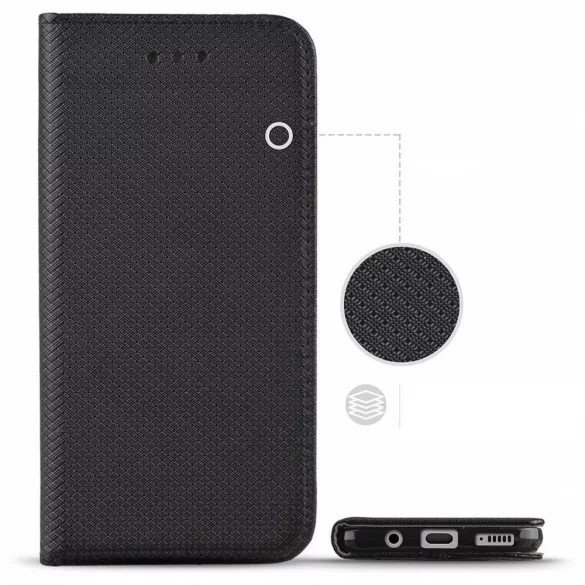 Smart Magnet Samsung Galaxy A13 4G oldalra nyíló, tok, fekete