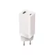 Setty GAN hálózati töltő PD+QC USB + USB-C 65W LSI-02, fehér JO