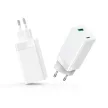 Setty GAN hálózati töltő PD+QC USB + USB-C 65W LSI-02, fehér JO