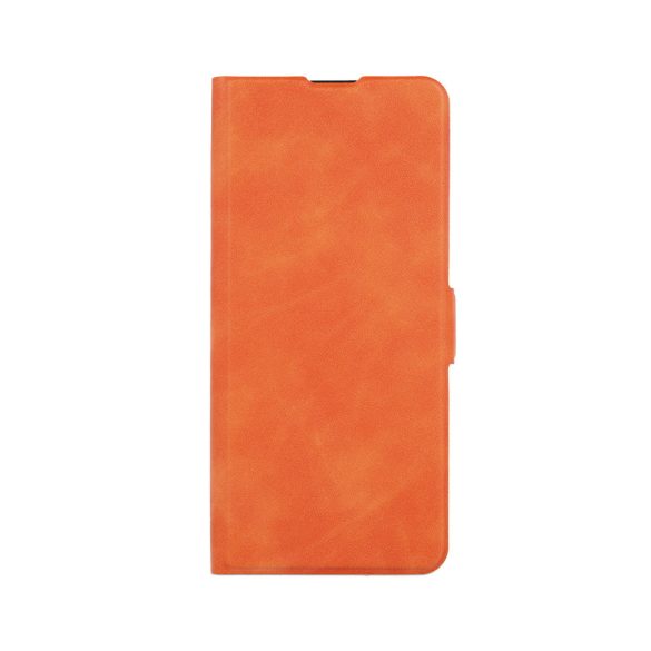 Smart Mono Samsung Galaxy S22 Ultra oldalra nyíló tok, narancssárga