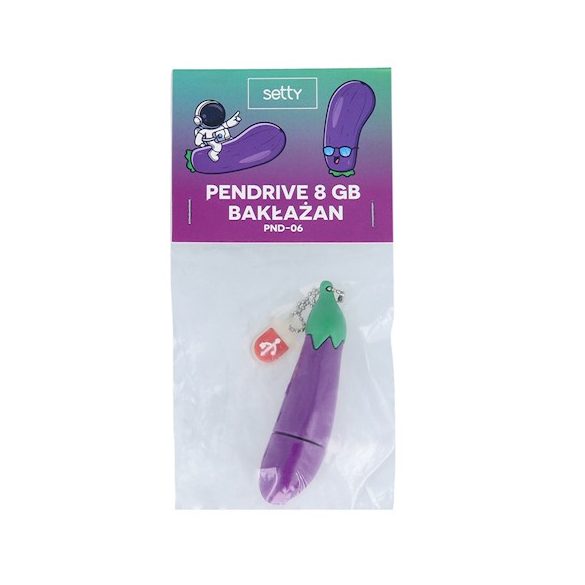 Setty PND-06 Eggplant 8GB USB pendrive, színes